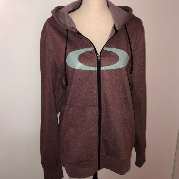 Oakley Tops - NWT! Oakley Heathered zip hoodie Size L